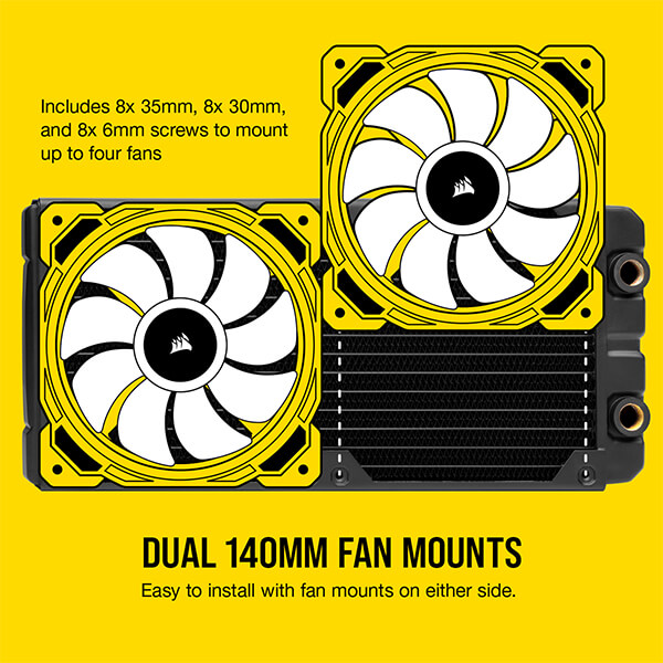 CORSAIR Hydro X Series XR5 280mm Water Cooling Radiator