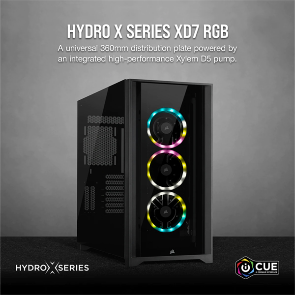 Corsair Hydro X XD7 RGB D5 Distro Plate (Black)