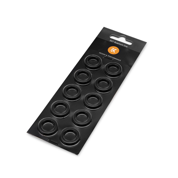 EKWB custom-liquid-cooling [EK-QUANTUM-TORQUE-10-PACK-HDC-16-COLOUR-RING-BLACK] (black)