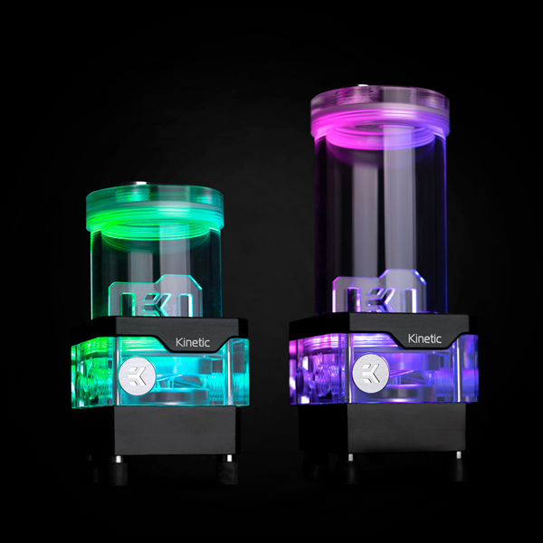 EK-Quantum Kinetic - Pump Reservoir Combo - TBE 160 DDC PWM D-RGB - Plexi