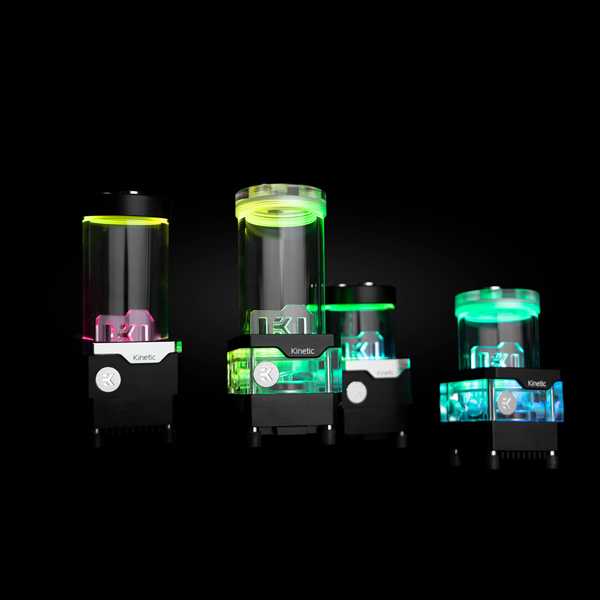 EK-Quantum Kinetic - Pump Reservoir Combo - TBE 160 DDC PWM D-RGB - Plexi