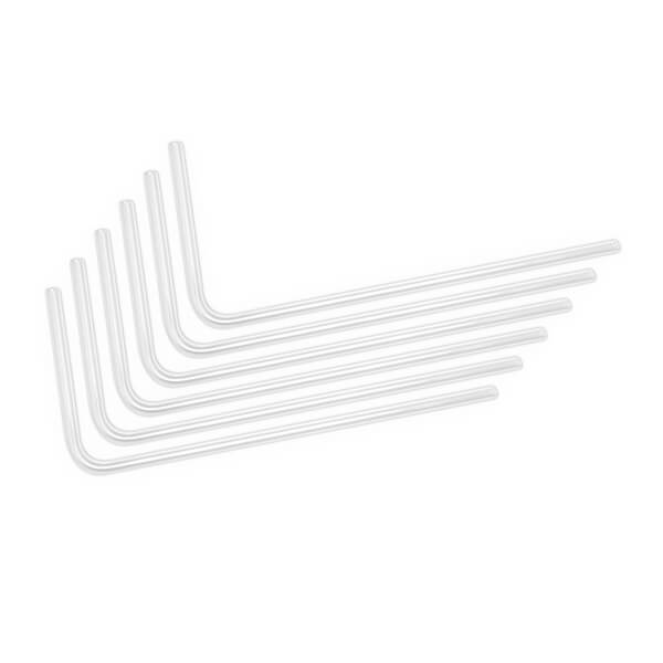 EK-Loop 10mm ID x 14mm OD 6Pcs Pre-Bent 90&deg;- Hard Acrylic Tube (800mm)