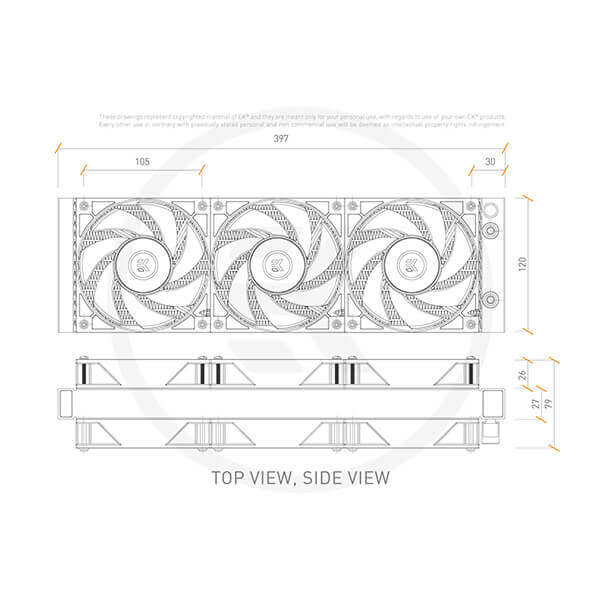 EK Elite Aurum AIO 360 D-RGB 360mm CPU Liquid Cooler