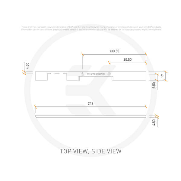 EK-Quantum Vector² FTW3 RTX 3080/90 ABP Side Cover - Silver