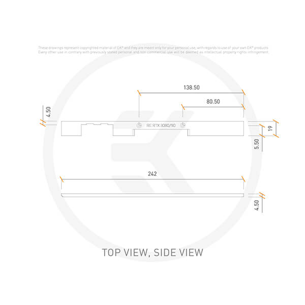 EK-Quantum Vector² FTW3 RTX 3080/90 ABP Side Cover - Nickel