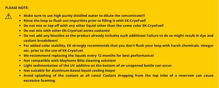 EK Water Blocks EK-CryoFuel 250 mL (bleu) - Watercooling - Garantie 3 ans  LDLC