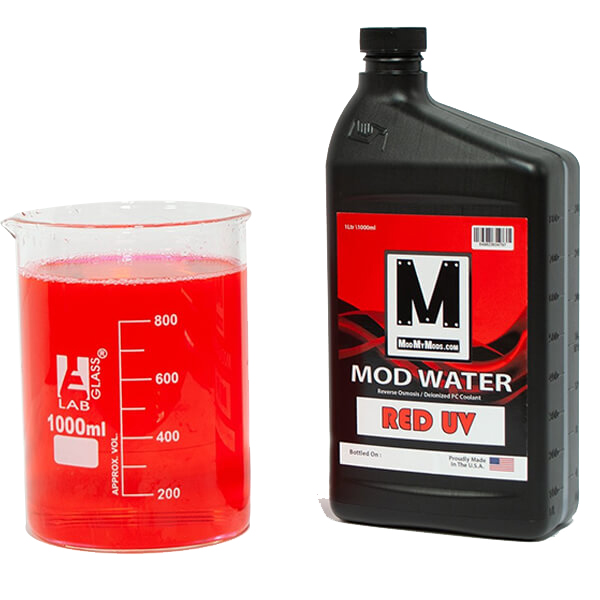 ModMyMods ModWater PC Coolant - Red UV &ndash; 1 Liter (MOD-0277)
