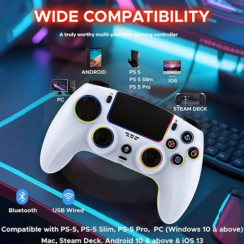 Ant Esports Powerstrike 5 Wireless White Game Controller