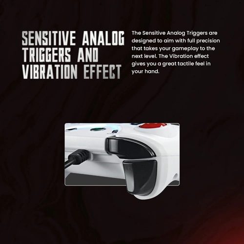 Cosmic Byte Ares White Wired Game Controller