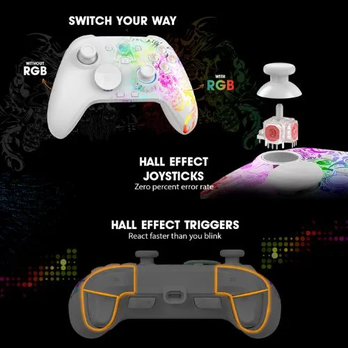 Cosmic Byte Lumora Tri Mode White Game Controller