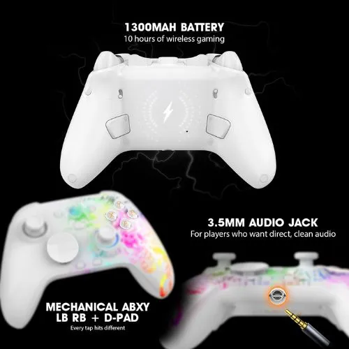 Cosmic Byte Lumora Tri Mode White Game Controller