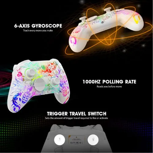 Cosmic Byte Lumora Tri Mode White Game Controller
