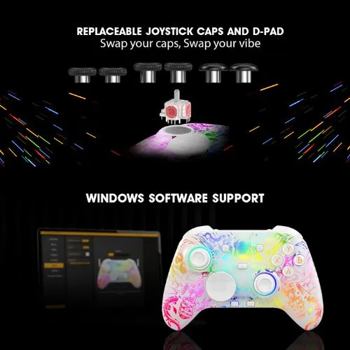 Cosmic Byte Lumora Tri Mode White Game Controller