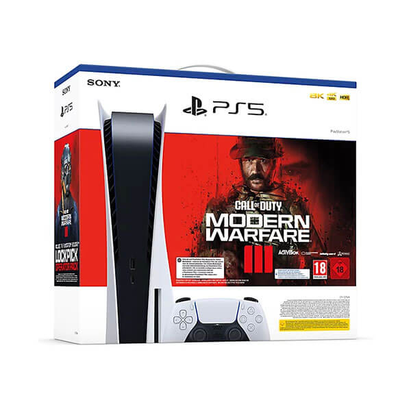 Sony PS5 Console with Call of Duty Modern Warfare III Bundle (White)