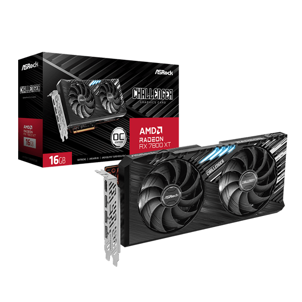 ASRock RX 7800 XT Challenger OC 16GB Graphics Card