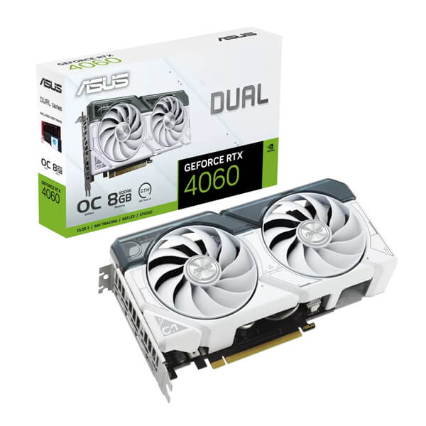 Asus Dual RTX 4060 White OC Edition 8GB Graphics Card