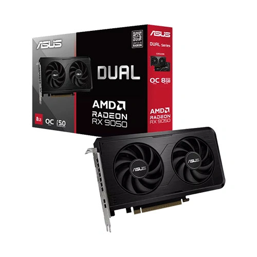 ASUS Dual RX 9050 OC 8GB GDDR6 Graphics Card