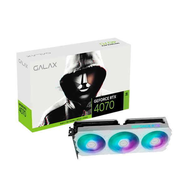 Galax RTX 4070 EX Gamer White (1-Click OC) 12GB Graphics Card