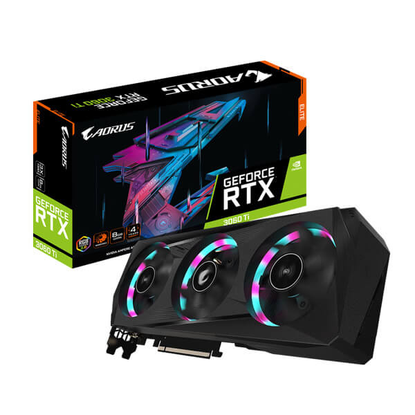 Gigabyte Aorus RTX 3060 Ti Elite LHR 8GB Graphics Card