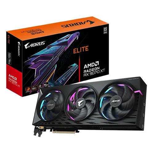 Gigabyte Aorus RX 9070 XT Elite 16GB GDDR6 Graphics Card