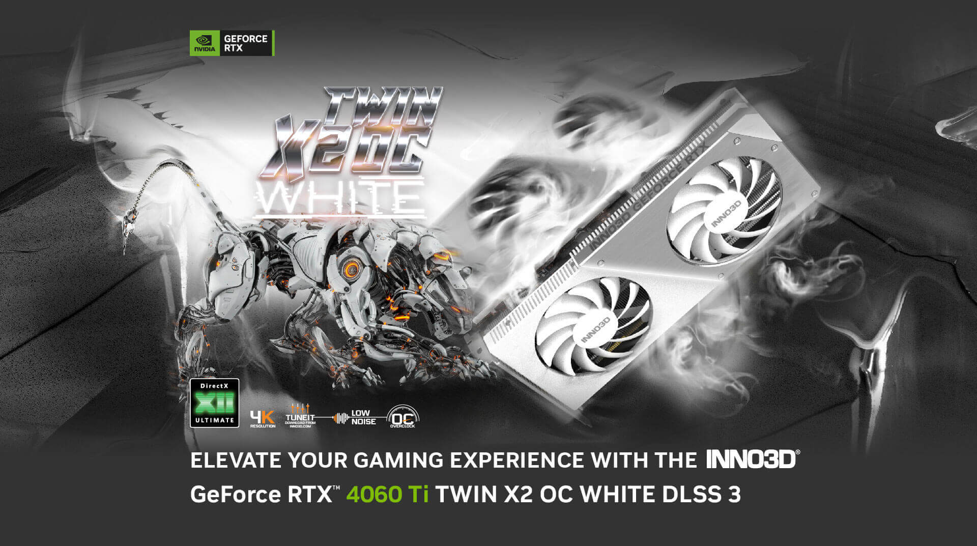 RTX 4060 ti GPU White