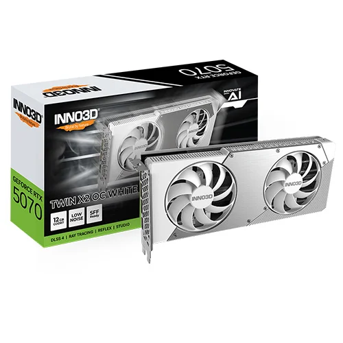 INNO3D RTX 5070 Twin X2 OC White 12GB GDDR7 Graphics Card