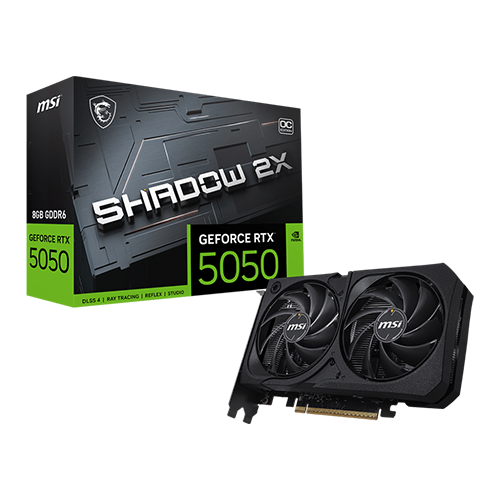 MSI RTX 5050 Shadow 2X OC 8GB GDDR6 Graphics Card