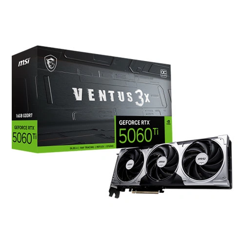 MSI RTX 5060 Ti Ventus 3X OC 16GB GDDR7 Graphics Card