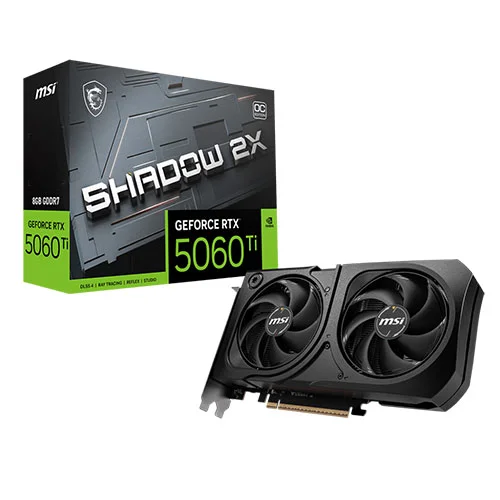 MSI RTX 5060 Ti Shadow 2X OC Plus 8GB GDDR7 Graphics Card