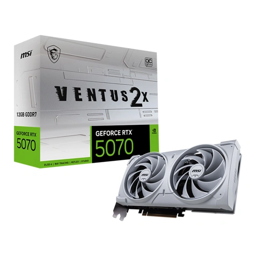 MSI RTX 5070 Ventus 2X OC White 12GB GDDR7 Graphics Card