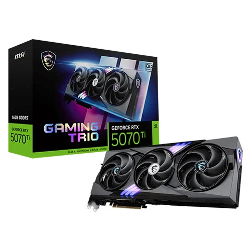 MSI RTX 5070 Ti Gaming Trio OC Plus 16GB GDDR7 Graphics Card