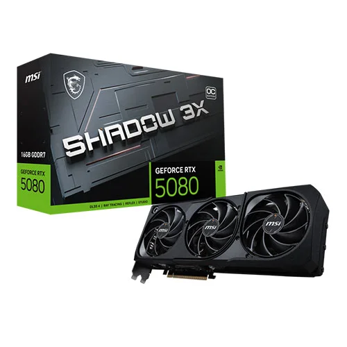 MSI RTX 5080 Shadow 3X OC 16GB GDDR7 Graphics Card