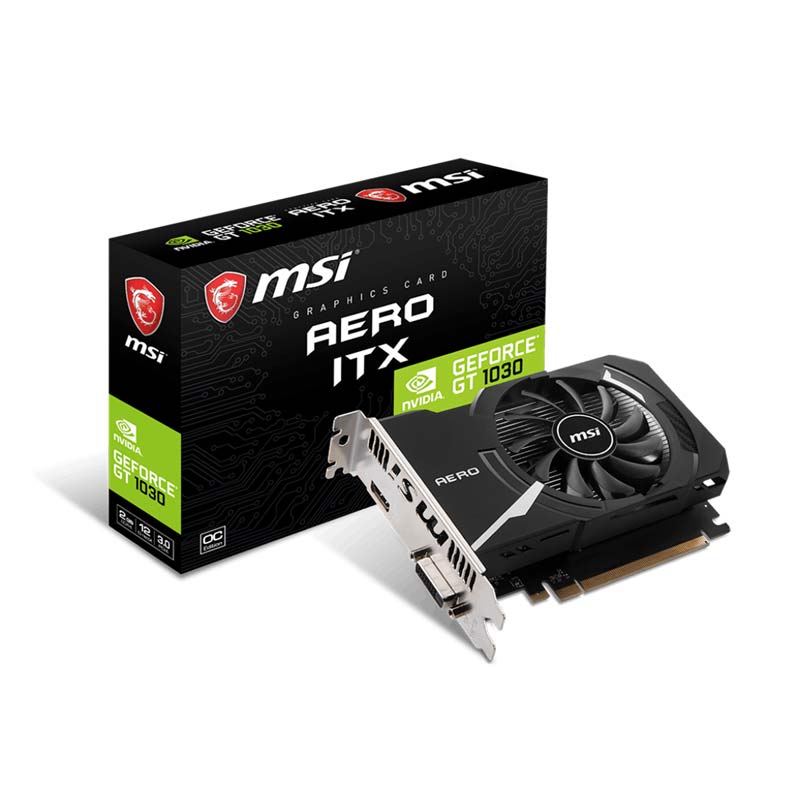 MSI GT 1030 Aero ITX OC 2GB Graphics Card
