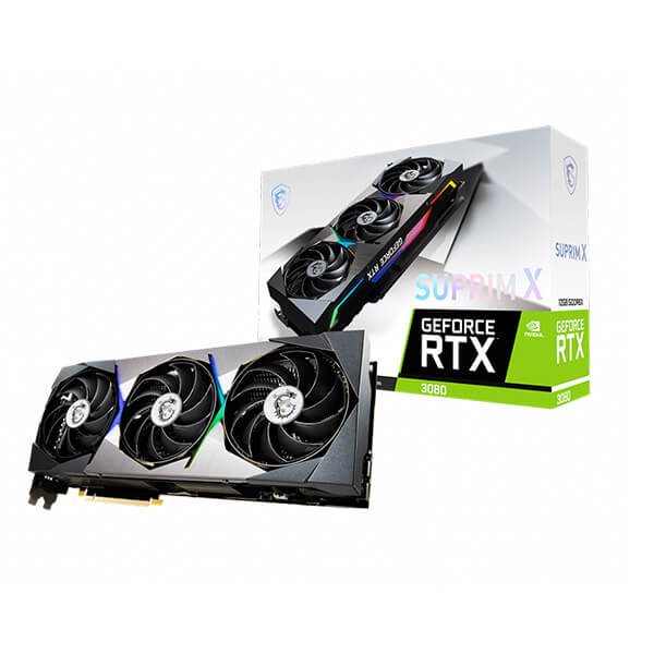 MSI RTX 3080 Suprim X LHR 12GB Gaming Graphics Card