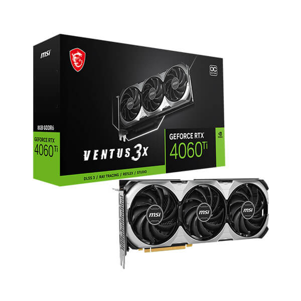 MSI RTX 4060 Ti Ventus 3X OC 8GB Graphics Card