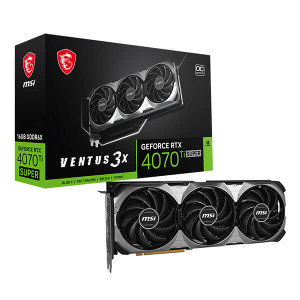 MSI RTX 4070 Ti Super Ventus 3X OC 16GB Gaming Graphics Card