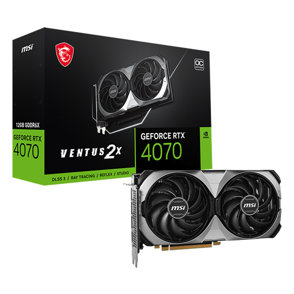 MSI RTX 4070 Ventus 2X E OC 12GB Graphics Card