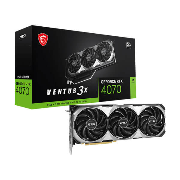 MSI RTX 4070 Ventus 3X E OC 12GB Graphics Card