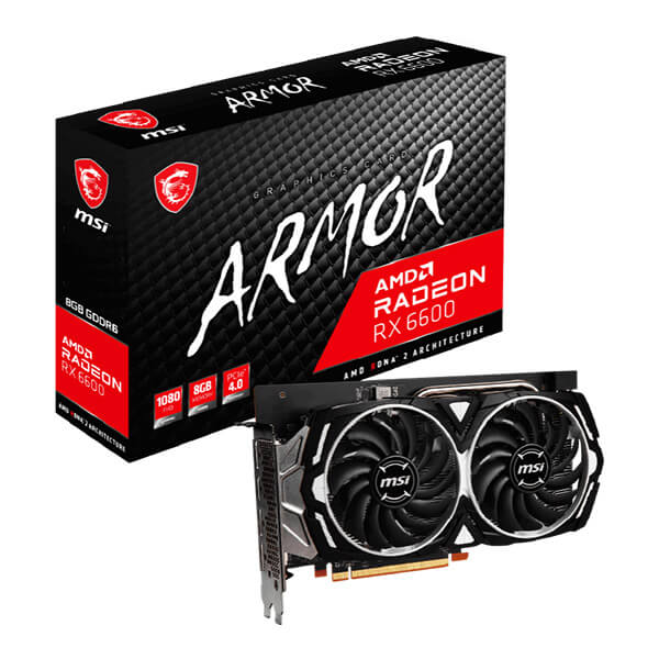 MSI RX 6600 Armor 8GB Graphics Card
