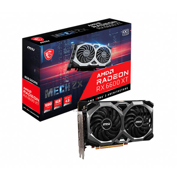 MSI RX 6600 XT Mech 2X OCV1 8GB Graphics Card