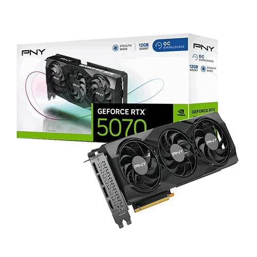 PNY RTX 5070 OC 12GB GDDR7 Graphics Card
