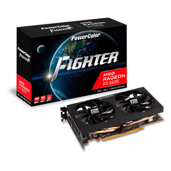 PowerColor Fighter RX 6600 8GB Gaming Graphics Card