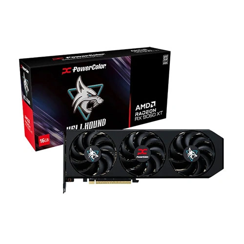 PowerColor Hellhound RX 9060 XT 16GB GDDR6 Graphics Card