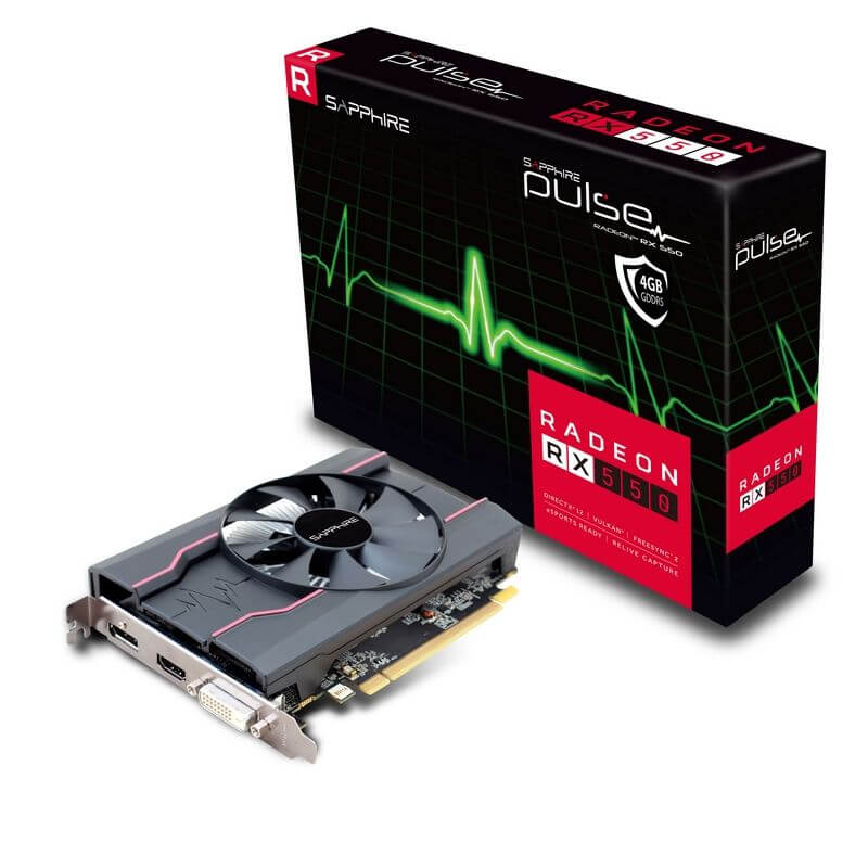 Sapphire RX 550 Pulse OC 4GB Graphics Card