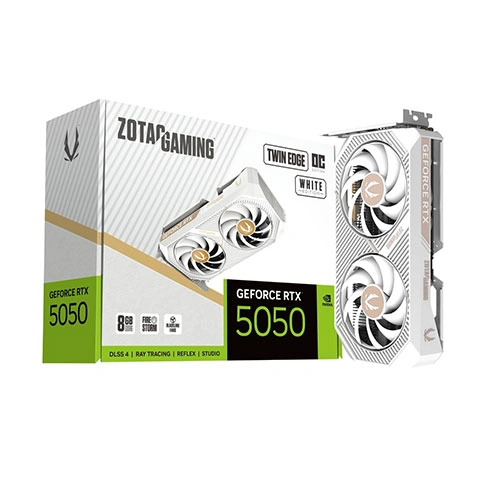 Zotac Gaming RTX 5050 Twin Edge OC White 8GB GDDR6 Graphics Card