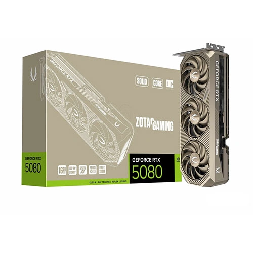 Zotac Gaming RTX 5080 Solid Core OC 20th Anniversary Edition 16GB GDDR7 Graphics Card