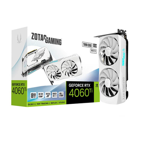 Zotac RTX 4060 Ti Twin Edge OC White Edition 8GB Graphics Card