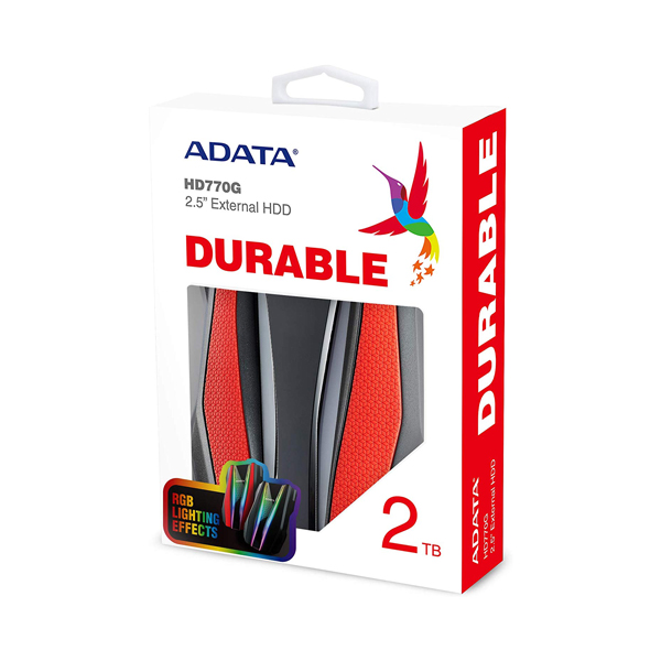 Adata HD770G RGB 2TB Red