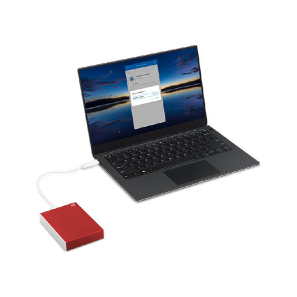 Seagate One Touch 1TB Red External Hard Drive