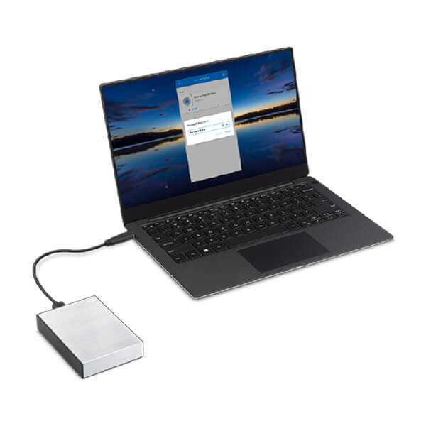 Seagate One Touch 2TB Silver External Hard Drive